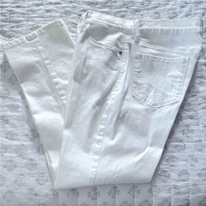 NYDJ white ankle length capris